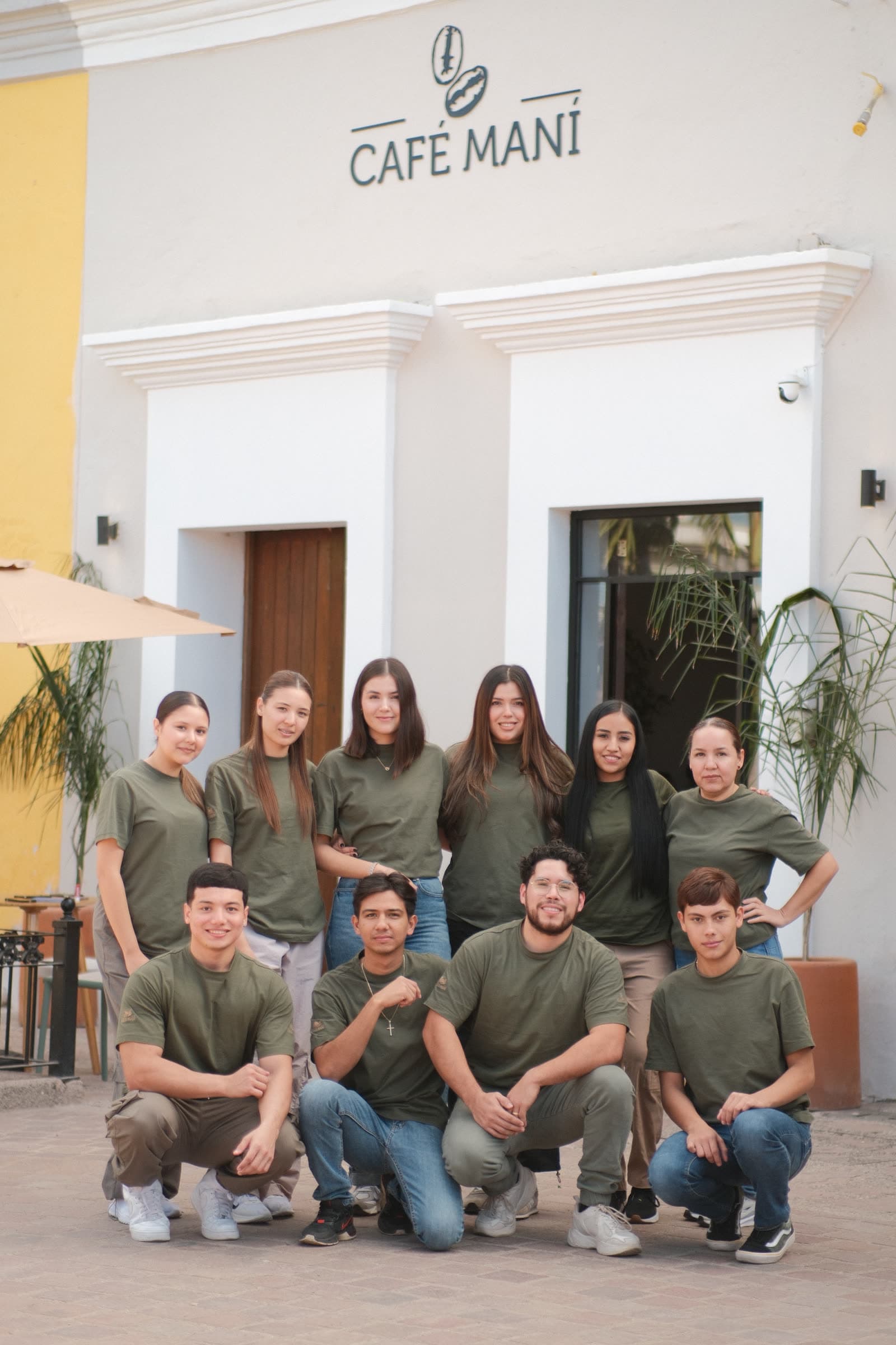 Café Maní team in front of the café in Mocorito